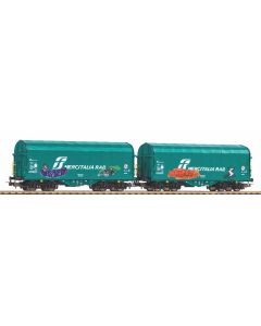 Piko 58255 Set carri telonati Mercitalia Rail con graffiti