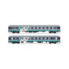 Rivarossi 4376 Set carrozze cuccette tipo X 1968 xmpr