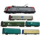 Roco Set digitale Mercitalia Rail 73341 E483 320-4 + Carri habilns e telonati 